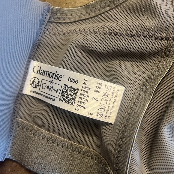 Glamorise Women's Full Figure MagicLift Seamless Wirefree Sports Bra #1006 34G - Picture 5 of 5